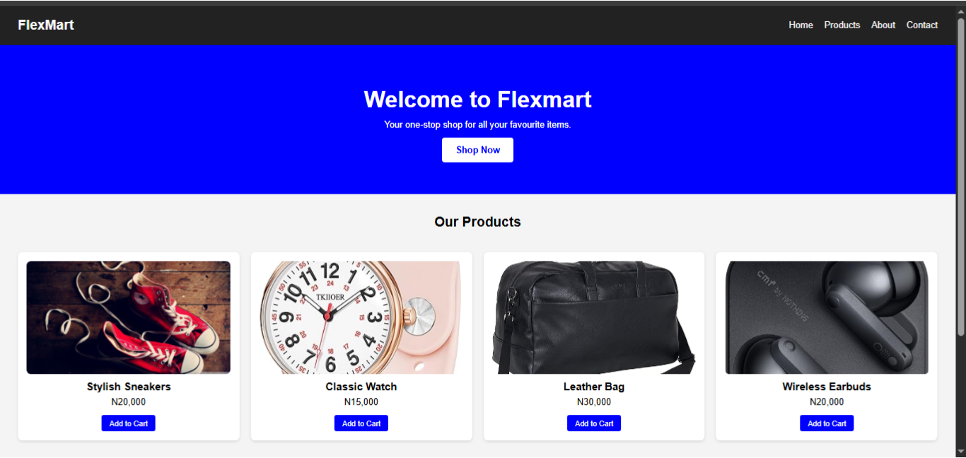 Flexmart Product Page